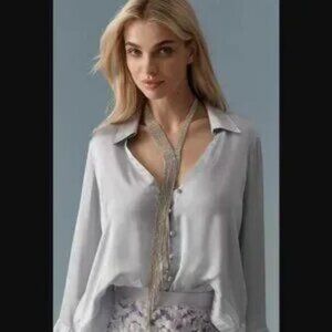 Anthropologie Long Drippy Y-Neck Necklace